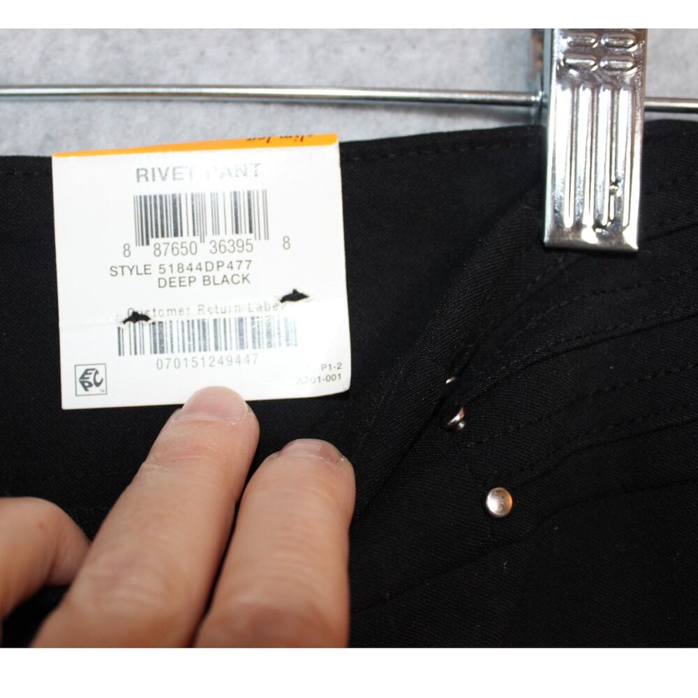 JM Collection Rivet Pants Slim Leg Tummy Control Comfort Waistband PetiteSmall - Picture 6 of 7